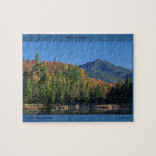 Whiteface Berg über wenigem Cherrypatch Teich Puzzle