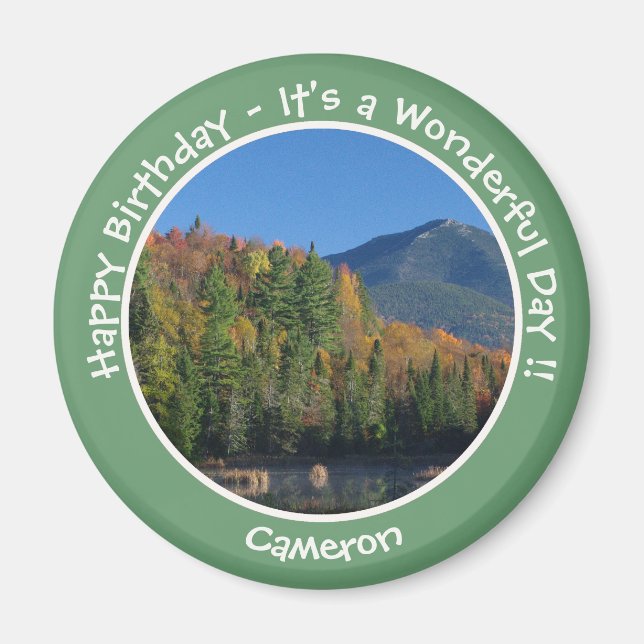 Whiteface Mountain, Autumn Party Items von Adirond Magnet (Vorne)