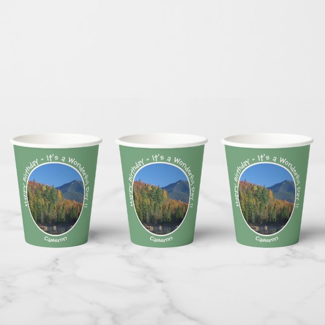 Whiteface Mountain, Autumn Party Items von Adirond Pappbecher (Multi)