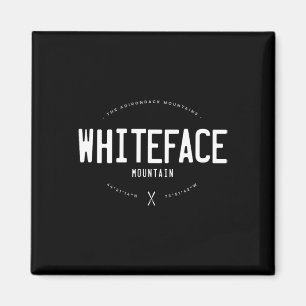 Whiteface Mountain New York Grafik abgenutzt Vin Magnet