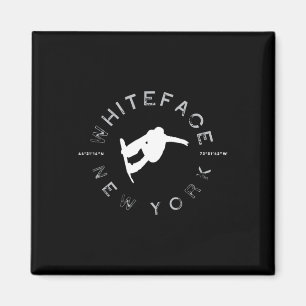 Whiteface Mountain New York Vintag Retro Snowboar Magnet