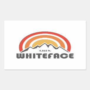 Whiteface Mountain Rechteckiger Aufkleber