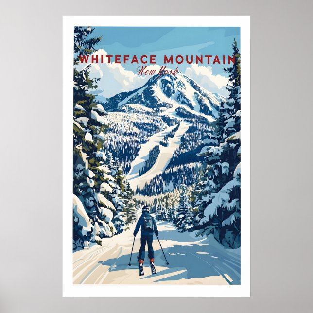 Whiteface Mountain Skiplakat 1 Poster (Vorne)