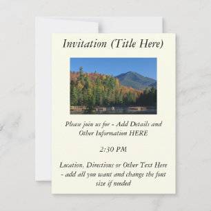 Whiteface Mountain über dem kleinen Cherrypatch Po Einladung
