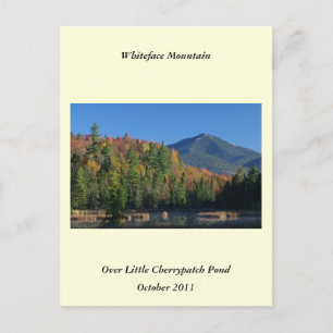 Whiteface Mountain über dem kleinen Cherrypatch Po Postkarte
