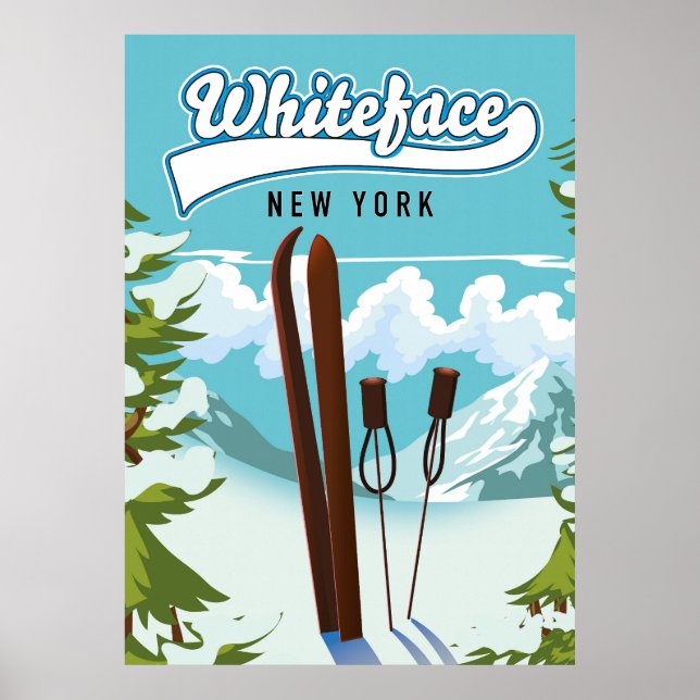 Whiteface New York zum Ski Poster (Vorne)