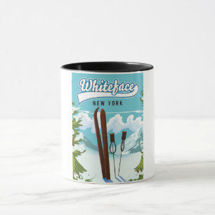 Whiteface New York zum Skifahren Tasse