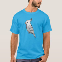 Whiteface Pearl Cartoon Cockatiel Parrot Bird