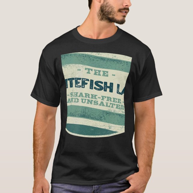 Whitefish Lake Shark Free and Unsalted Camping Mon T-Shirt (Vorderseite)