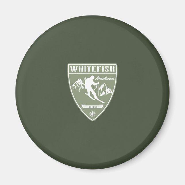 Whitefish Montana Magnet (Vorne)