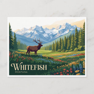 Whitefish Montana Postkarte