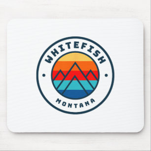 Whitefish Montana Skifahren Snowboarden Familie Sk Mousepad