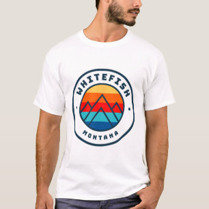 Whitefish Montana Skifahren Snowboardfahren Famili T-Shirt