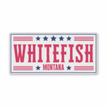 WHITEFISH MONTANA Stars & Streifen