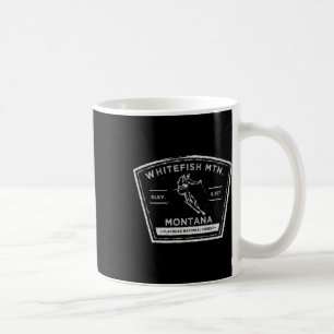 Whitefish Mountain Montana Schnee Skifahren Kaffeetasse