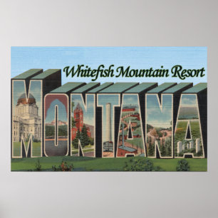 Whitefish Mountain Resort, Montana Poster