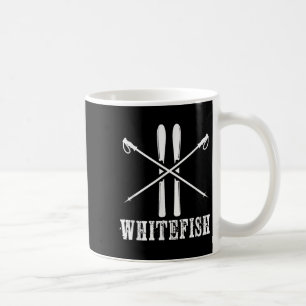 Whitefish Mountain Skifahrer Skifahren Nordic Alpi Kaffeetasse