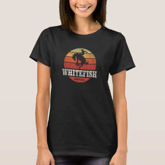 Whitefish MT Vintag Country Western Retro T-Shirt