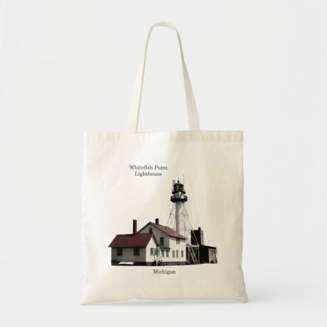 Whitefish Point Lighthouse ausgeschnitten Tasche (Vorne)