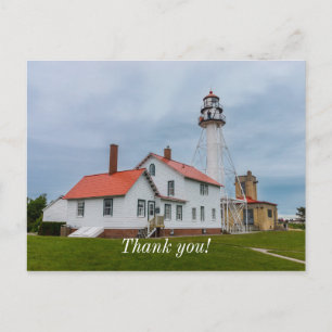 Whitefish Point Lighthouse Danke, Postcard Postkarte