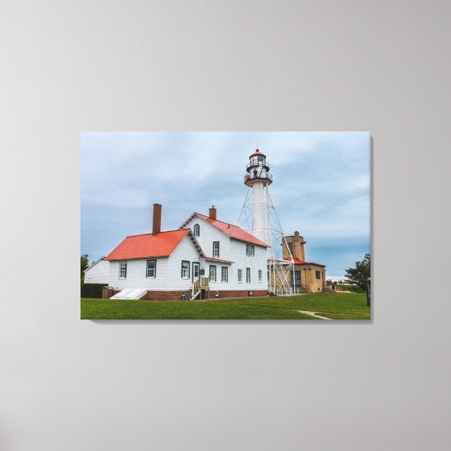Whitefish Point Lighthouse Leinwanddruck (Vorderseite)