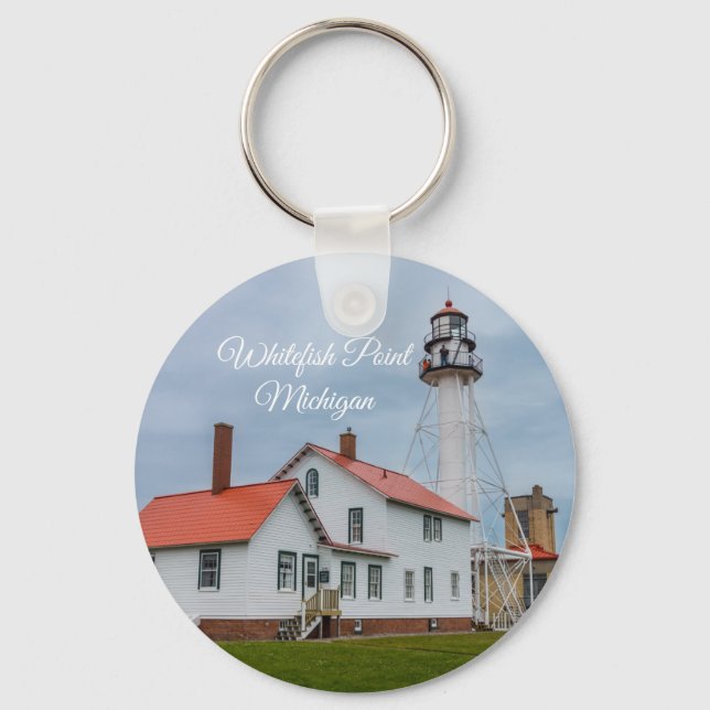 Whitefish Point Lighthouse Schlüsselanhänger (Vorderseite)