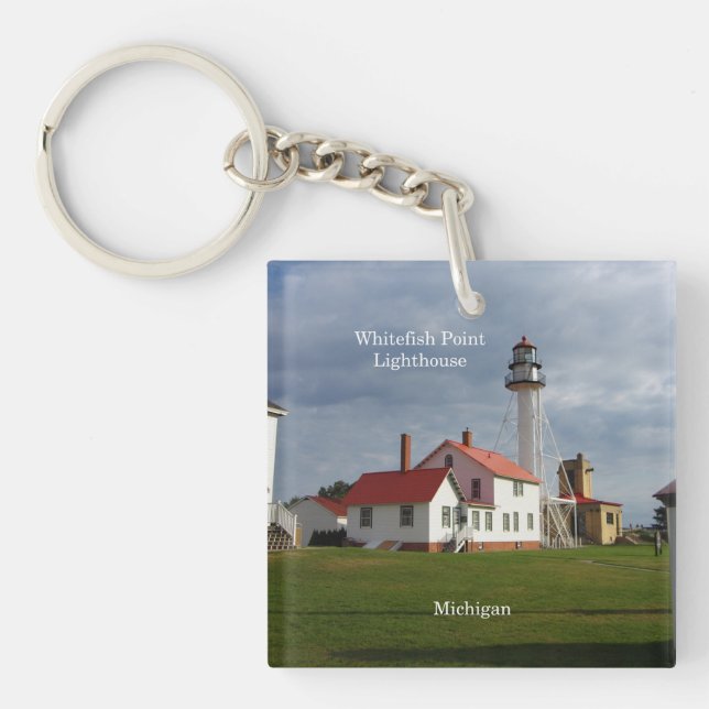 Whitefish Point Lighthouse Schlüsselkette Schlüsselanhänger (Vorderseite)