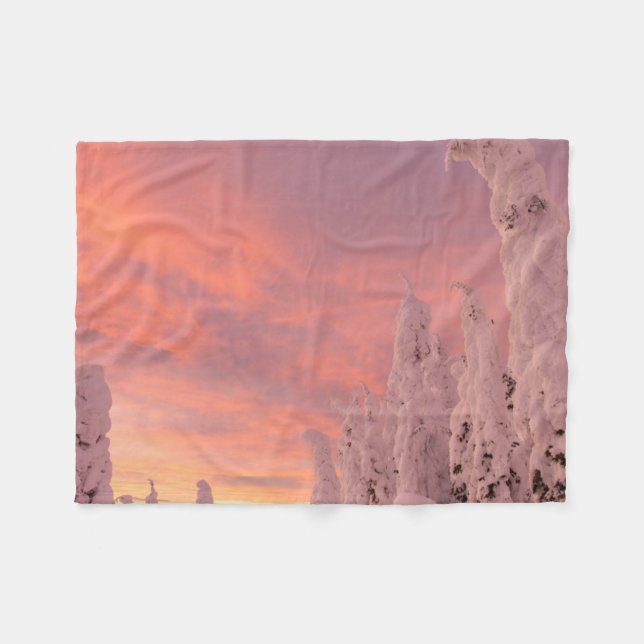 Whitefish Range | Weißfisch, Montana Fleecedecke (Vorderseite (Horizontal))