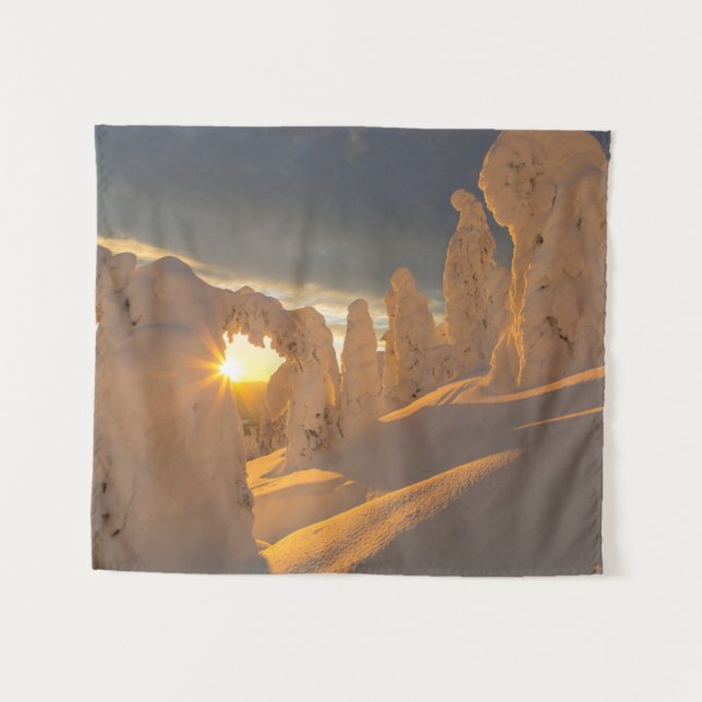 Whitefish Range | Weißfisch, Montana Wandteppich (Vorderseite (Horizontal))