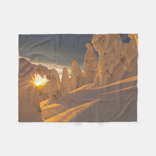 Whitefish Range | Whitefish, Montana Fleecedecke (Vorderseite (Horizontal))