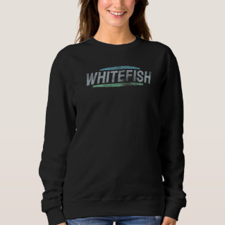 Whitefish Retro-Sportstil Sweatshirt
