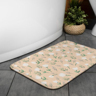WhiteFloral Skandinavien Badematte