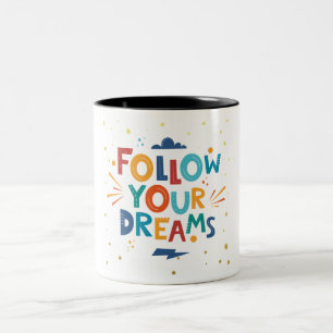 Whiteful Daily Motivation Zitat Zweifarbige Tasse
