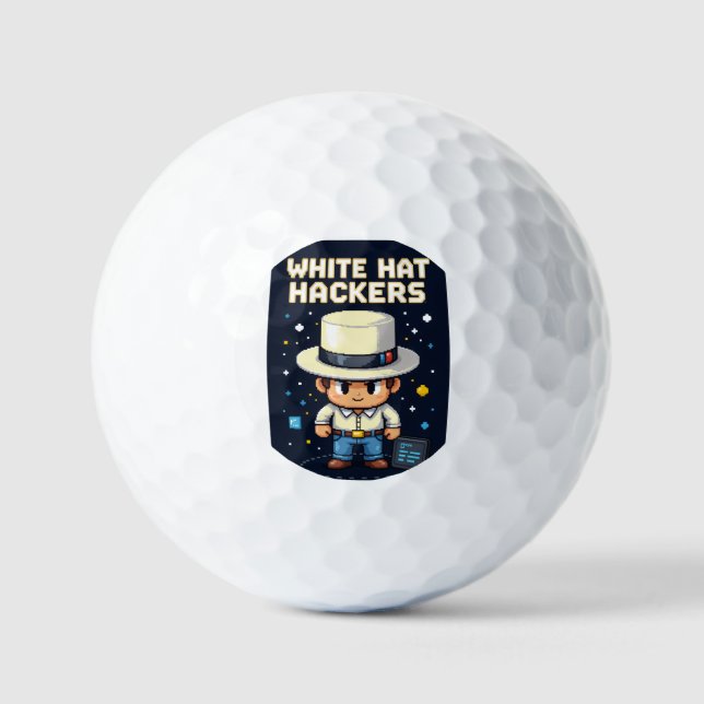 WhiteHat HacKers Golfball (Vorderseite)