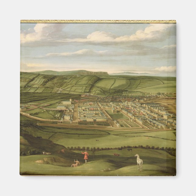 Whitehaven, Cumbria, Showing Flatt Hall, c.1730-35 Magnet (Vorne)