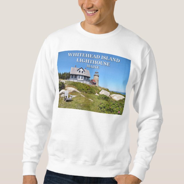 Whitehead Leuchtturm, Penobscot Bay Maine Sweatshirt (Vorderseite)