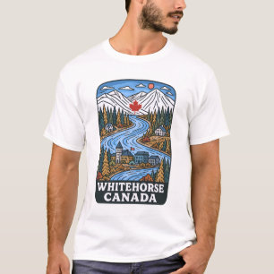 Whitehorse Yukon Kanada Künstlerische Landschaft S T-Shirt