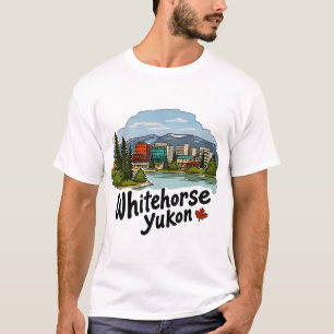 Whitehorse Yukon Süße Skyline T-Shirt