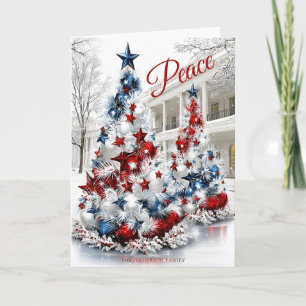 Whitehouse Festive USA Christmas Trees Karte