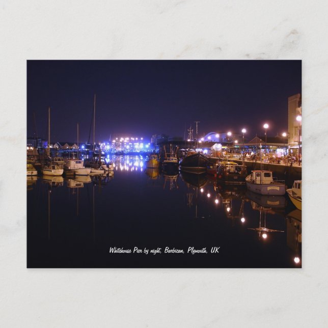Whitehouse Pier, Barbican, Postkarte Plymouth (Vorderseite)