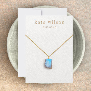 Whitelleder (Bild) Nekklace Display Card Dankeskarte