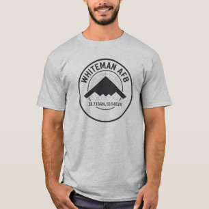 Whiteman AFB Coordinated Logo - Stealth Jet Radar T-Shirt