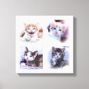 Whitepaper FotoCollage Wrapped Canvas Leinwanddruck