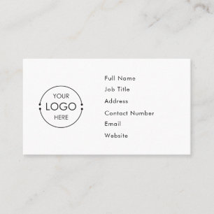 Whitepaper mit benutzerdefiniertem Logo Visitenkarte