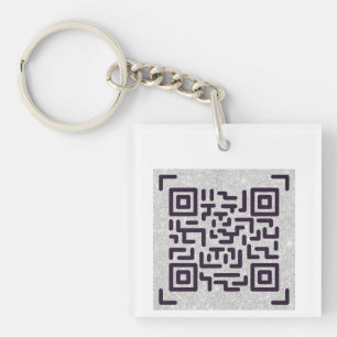 Whitepaper mit dieser QR CODE Business Card gerett Schlüsselanhänger