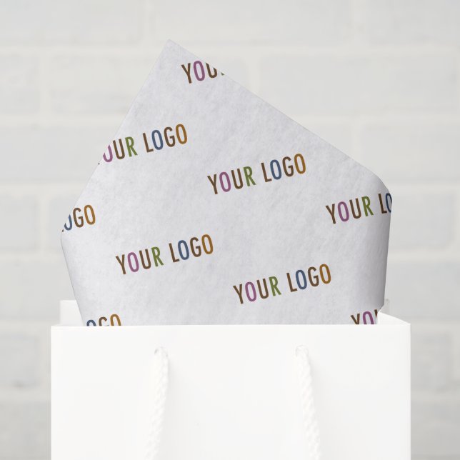 Whitepaper mit Firmenlogo Eigenwerbung Seidenpapier (Geschenktüte)