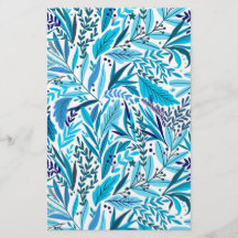 Whitepaper über blaue Floral-Seife