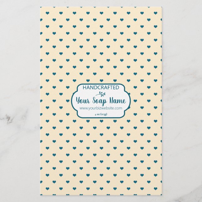 Whitepaper zu Blue & Cream Color Heart Soap (Vorderseite)