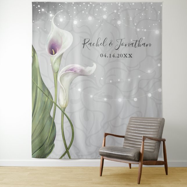 Whitepaper zu Lila Calla Lily Foto-Background-Tapi Wandteppich (Beispiel)
