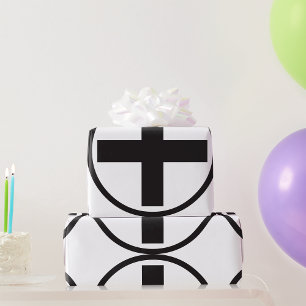 Whitepaper zum Abschreiben von Zeichen in Schwarz- Geschenkpapier